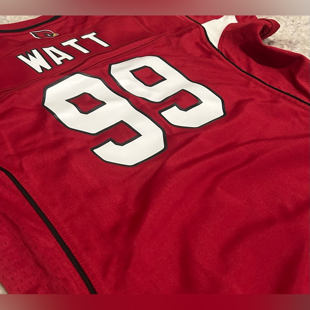 Nike Authentic Arizona Cardinals J.J. Watt #99 NFL Red Jersey Women’s Sz: M - Picture 8 of 8